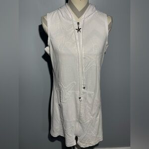 Dotti White Textured Fabric Dress